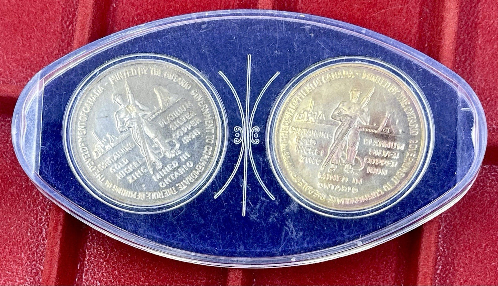 1867-1967 TOKEN MINTED ONTARIO GOV. FOR ROLE OF MINING IN DEV. OF CANADA